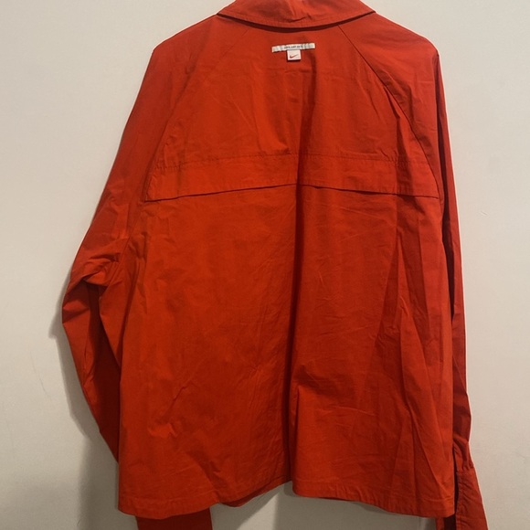 Nike red/orange button shirt - Picture 9 of 10